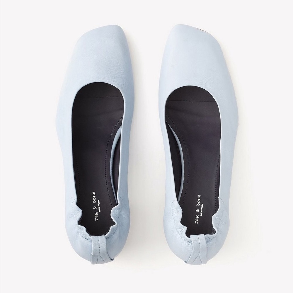 Rag & Bone Eren Chambray Leather Block Heel Pump … - image 1